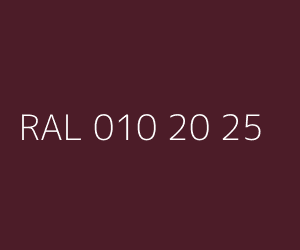 Couleur RAL 010 20 25 