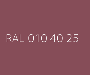 Couleur RAL 010 40 25 