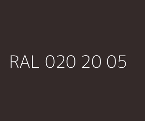 Couleur RAL 020 20 05 