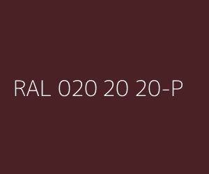 Couleur RAL 020 20 20-P 