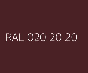 Couleur RAL 020 20 20 