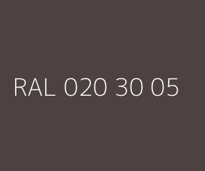 Couleur RAL 020 30 05 