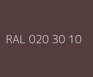 Couleur RAL 020 30 10 
