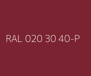 Couleur RAL 020 30 40-P 