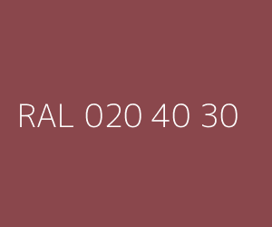 Couleur RAL 020 40 30 