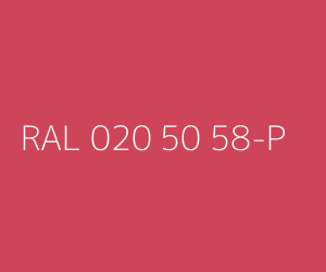 Couleur RAL 020 50 58-P 