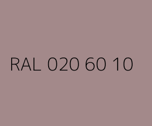 Couleur RAL 020 60 10 