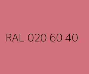 Couleur RAL 020 60 40 