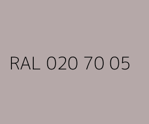 Couleur RAL 020 70 05 