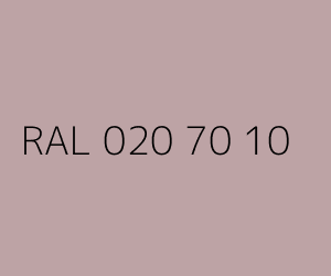 Couleur RAL 020 70 10 