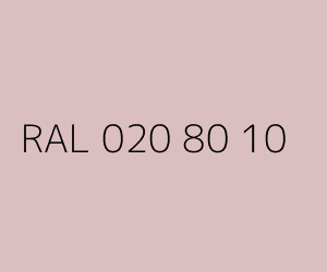 Couleur RAL 020 80 10 