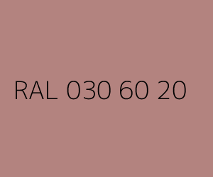 Couleur RAL 030 60 20 
