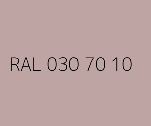 Couleur RAL 030 70 10 