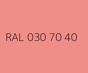 Couleur RAL 030 70 40 