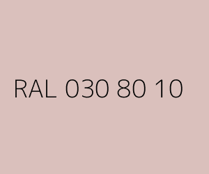 Couleur RAL 030 80 10 