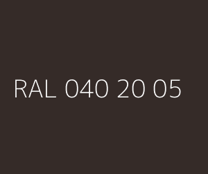 Couleur RAL 040 20 05 