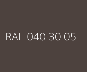 Couleur RAL 040 30 05 