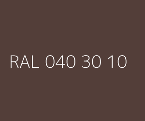 Couleur RAL 040 30 10 
