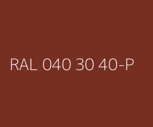 Couleur RAL 040 30 40-P 