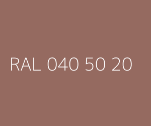 Couleur RAL 040 50 20 