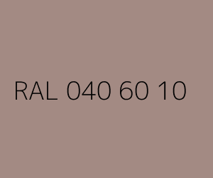 Couleur RAL 040 60 10 