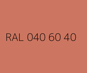 Couleur RAL 040 60 40 