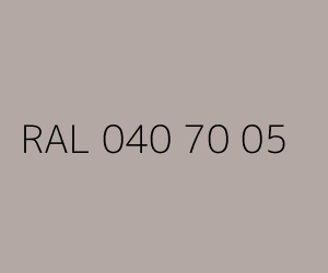 Couleur RAL 040 70 05 
