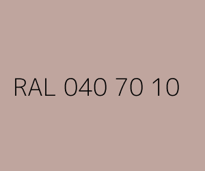 Couleur RAL 040 70 10 