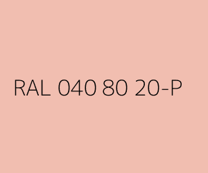 Couleur RAL 040 80 20-P 