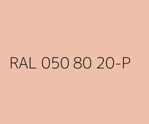 Couleur RAL 050 80 20-P 