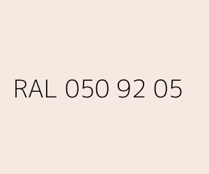 Couleur RAL 050 92 05 