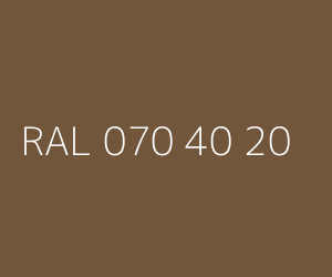 Couleur RAL 070 40 20 
