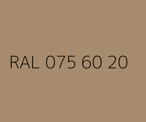 Couleur RAL 075 60 20 