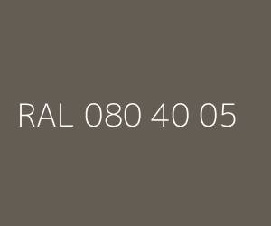 Couleur RAL 080 40 05 