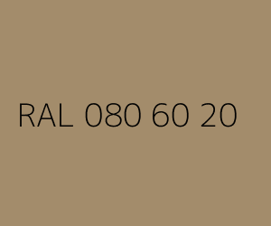 Couleur RAL 080 60 20 