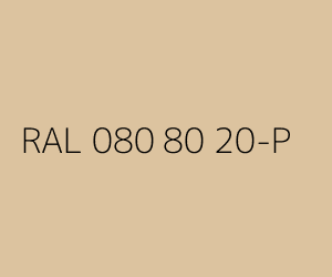 Couleur RAL 080 80 20-P 