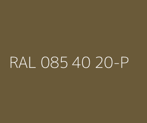 Couleur RAL 085 40 20-P 