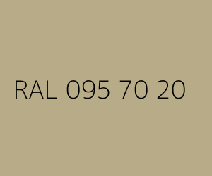 Couleur RAL 095 70 20 