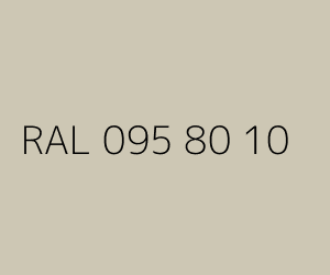 Couleur RAL 095 80 10 