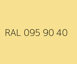 Couleur RAL 095 90 40 