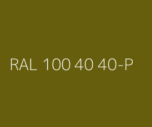 Couleur RAL 100 40 40-P 