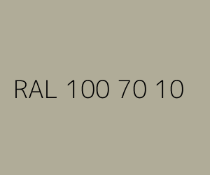 Couleur RAL 100 70 10 