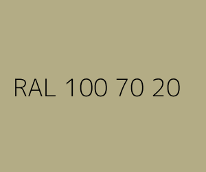 Couleur RAL 100 70 20 