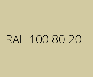 Couleur RAL 100 80 20 