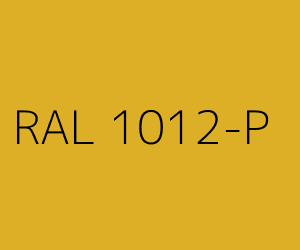 Couleur RAL 1012-P JAUNE CITRON