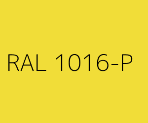 Couleur RAL 1016-P JAUNE SOUFRE