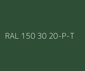 Couleur RAL 150 30 20-P-T 