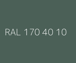 Couleur RAL 170 40 10 