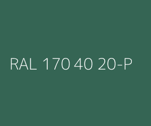 Couleur RAL 170 40 20-P 