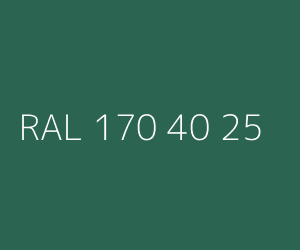 Couleur RAL 170 40 25 